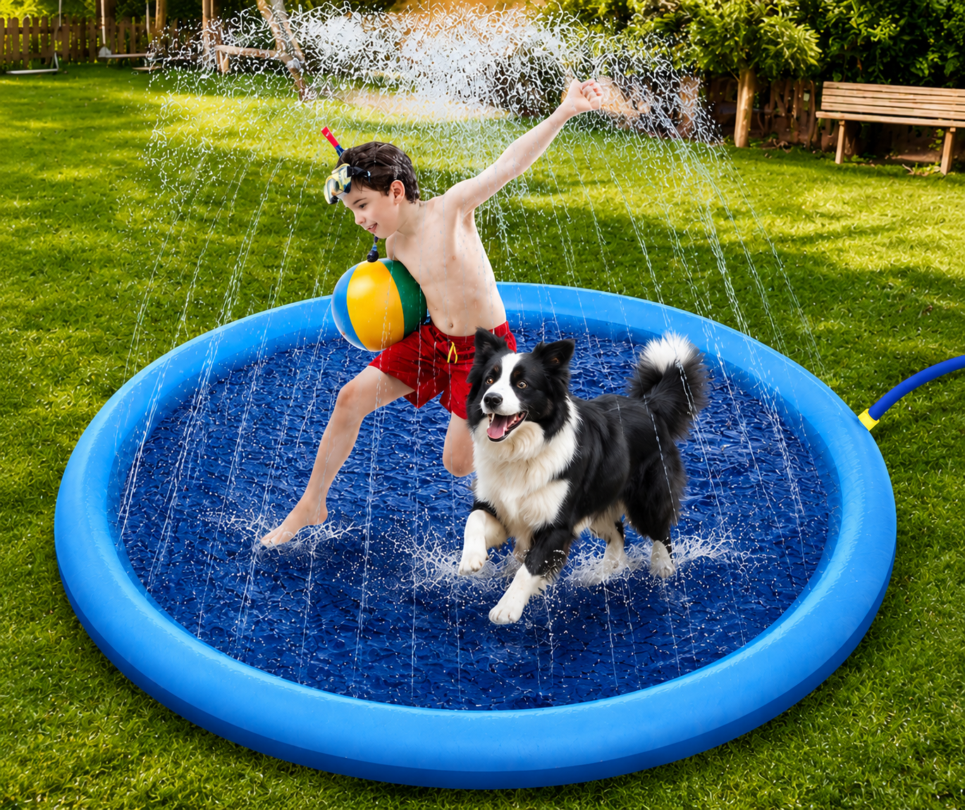 Dog Splash Pad Water Sprinkler Mat