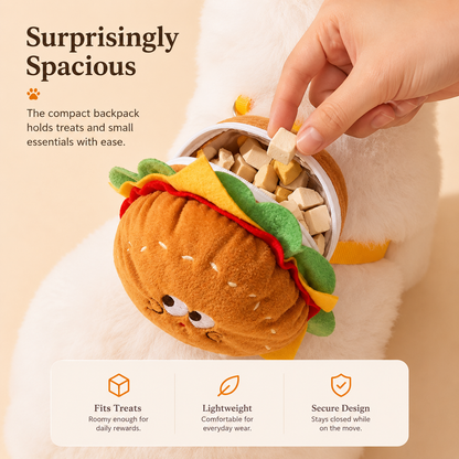 Burger & Fries Pet Harness Backpack