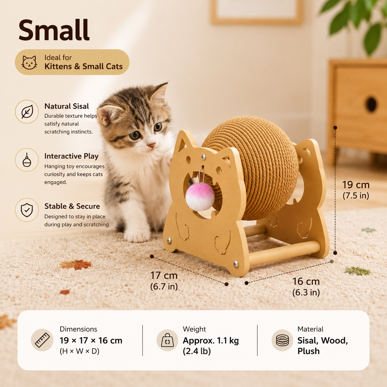 Rolling Cat Scratcher