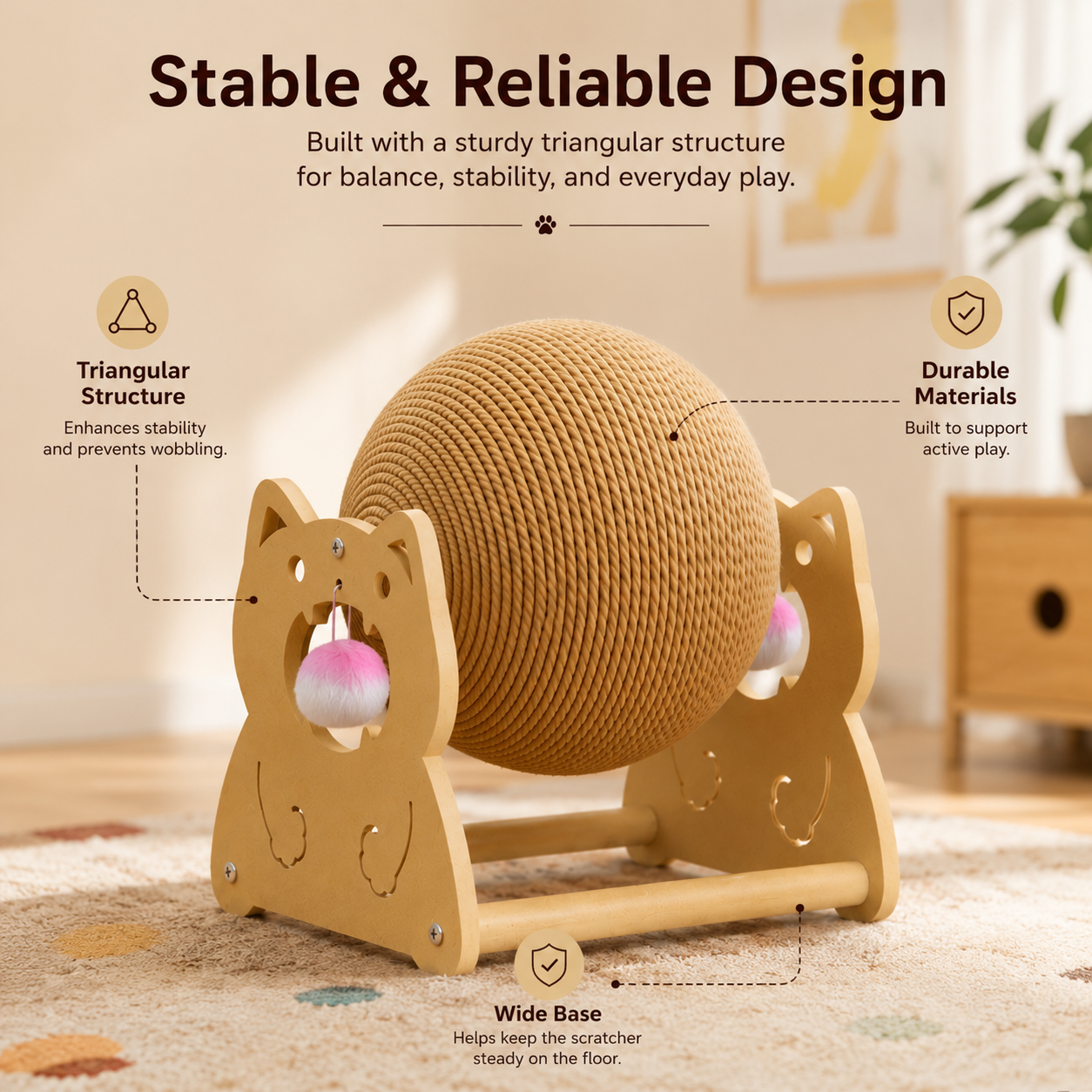 Rolling Cat Scratcher