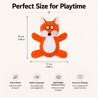Woodland Friends Squeaky Dog Toy
