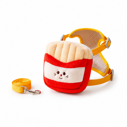 Burger & Fries Pet Harness Backpack