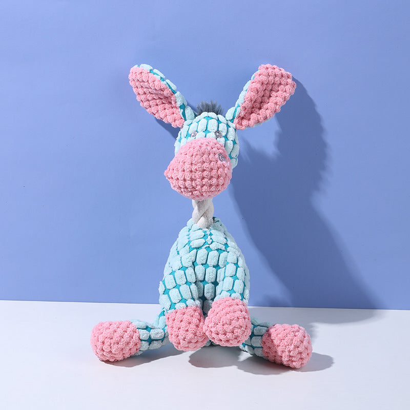 Interactive Plush Squeaky Dog Toy
