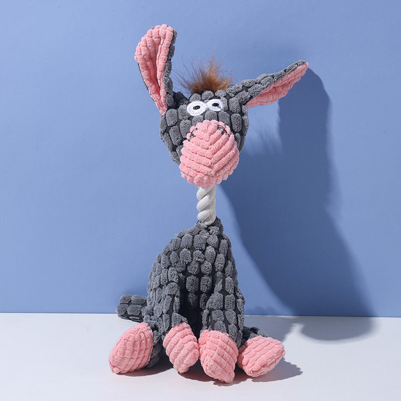 Interactive Plush Squeaky Dog Toy