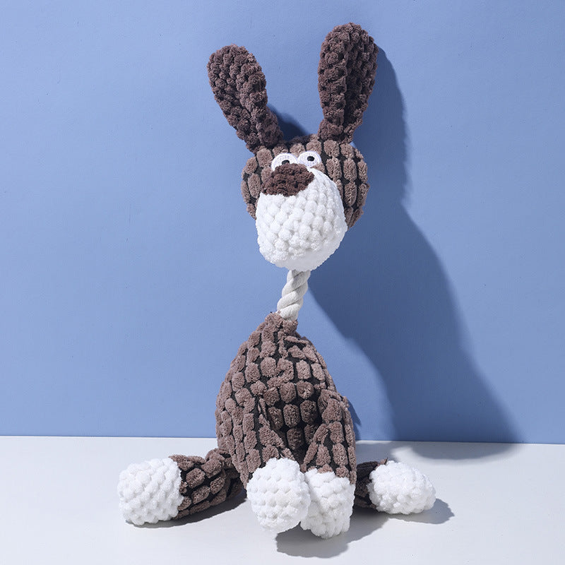Interactive Plush Squeaky Dog Toy