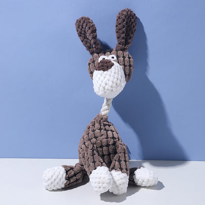 Interactive Plush Squeaky Dog Toy