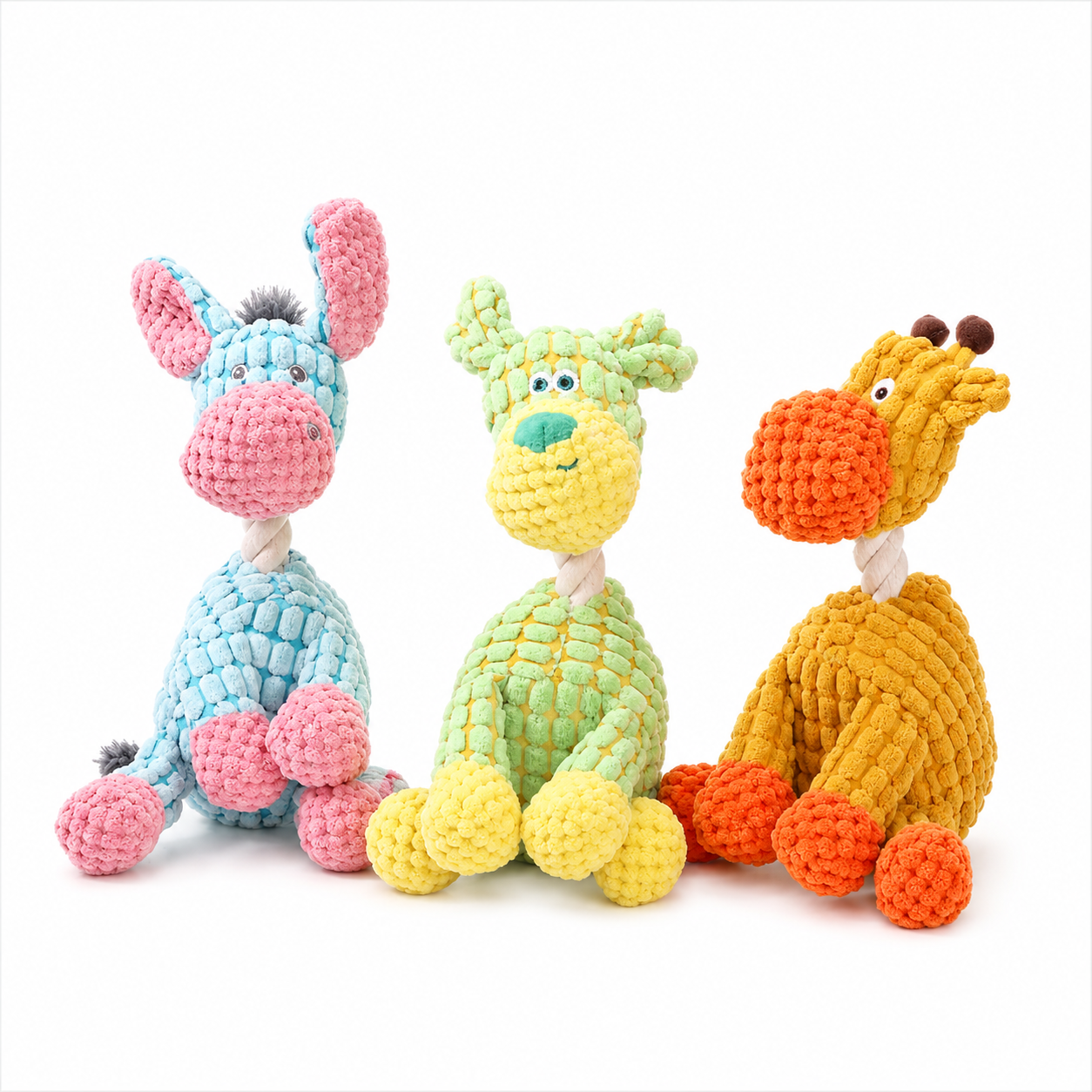 Interactive Plush Squeaky Dog Toy