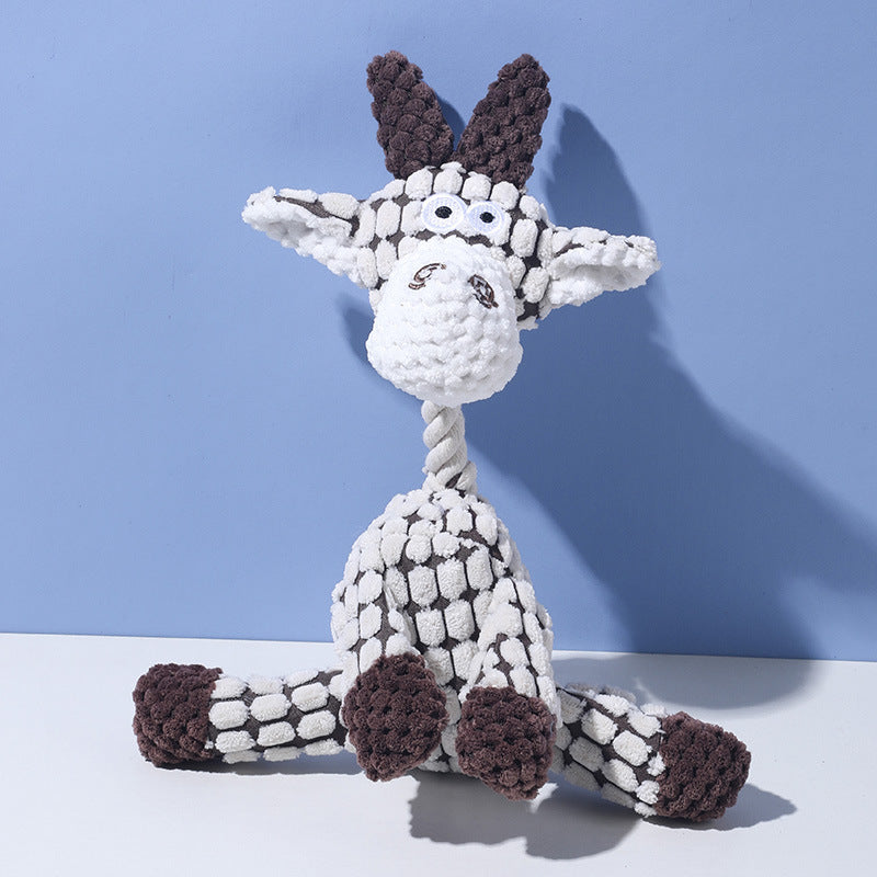 Interactive Plush Squeaky Dog Toy