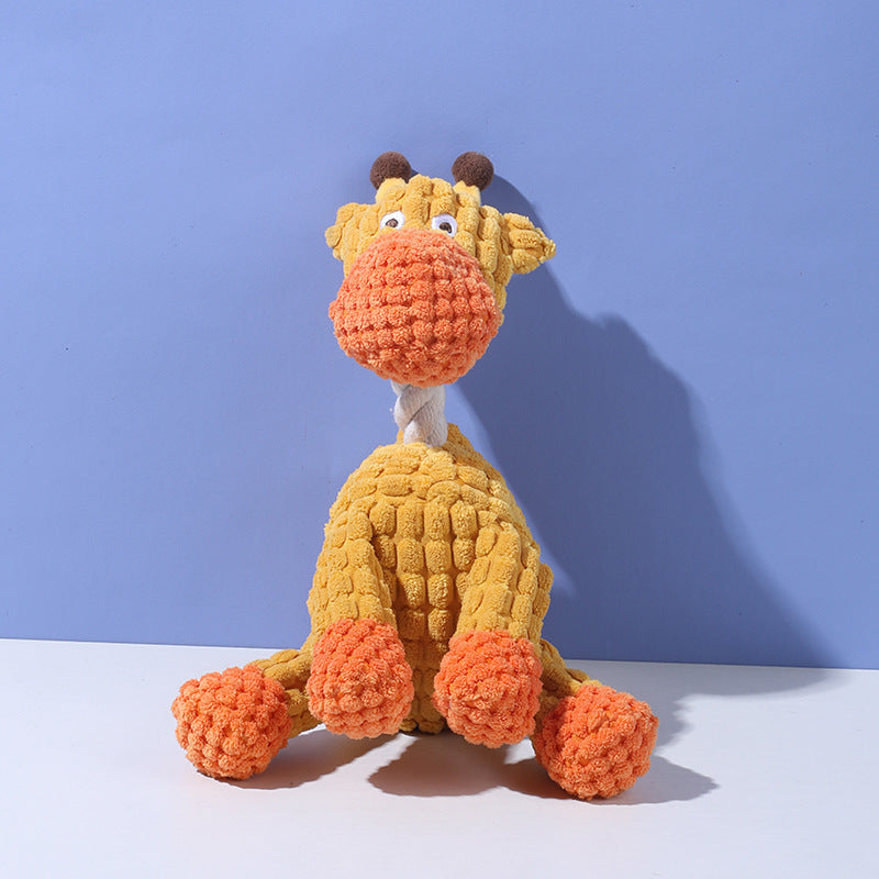 Interactive Plush Squeaky Dog Toy