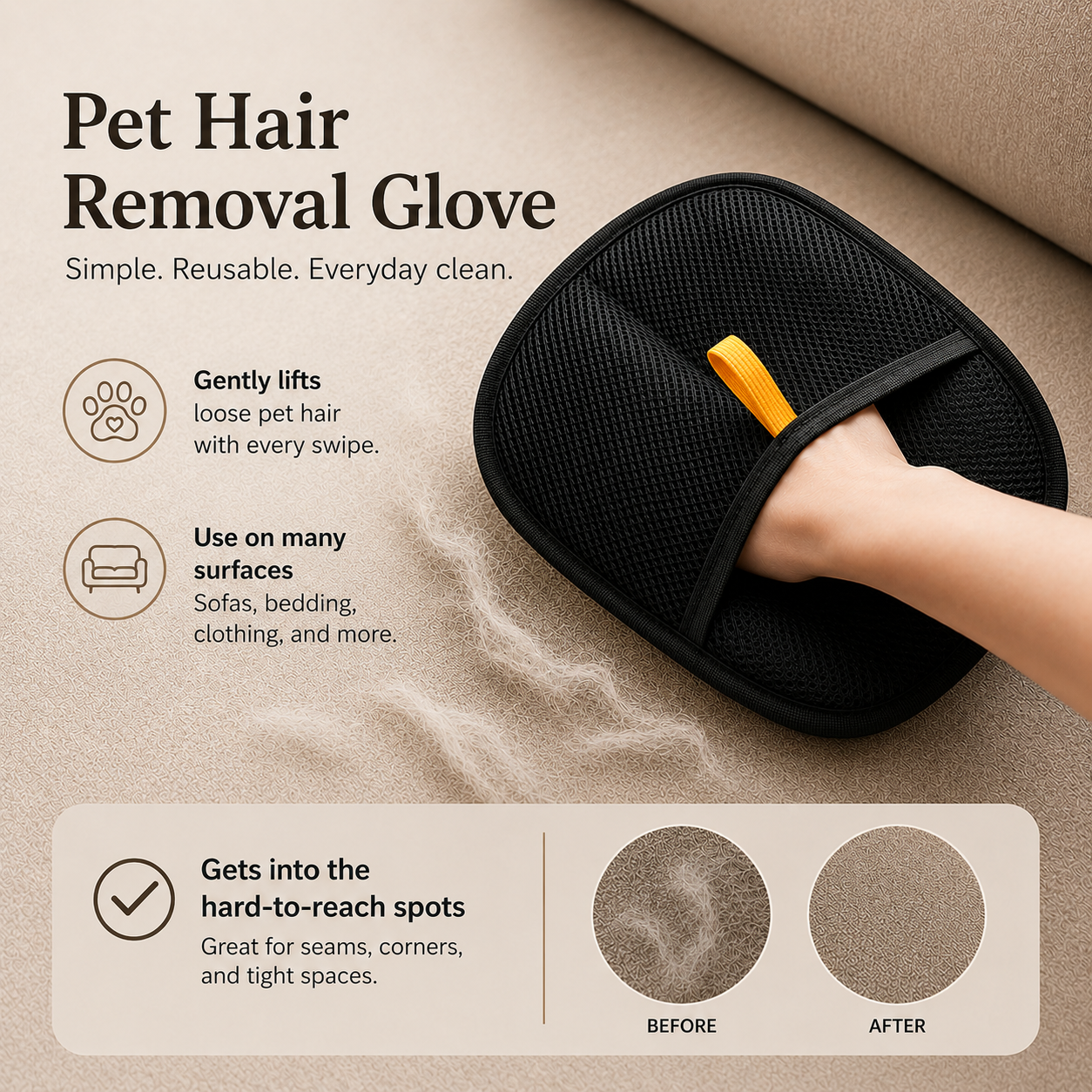 Pet Hair Removal Glove