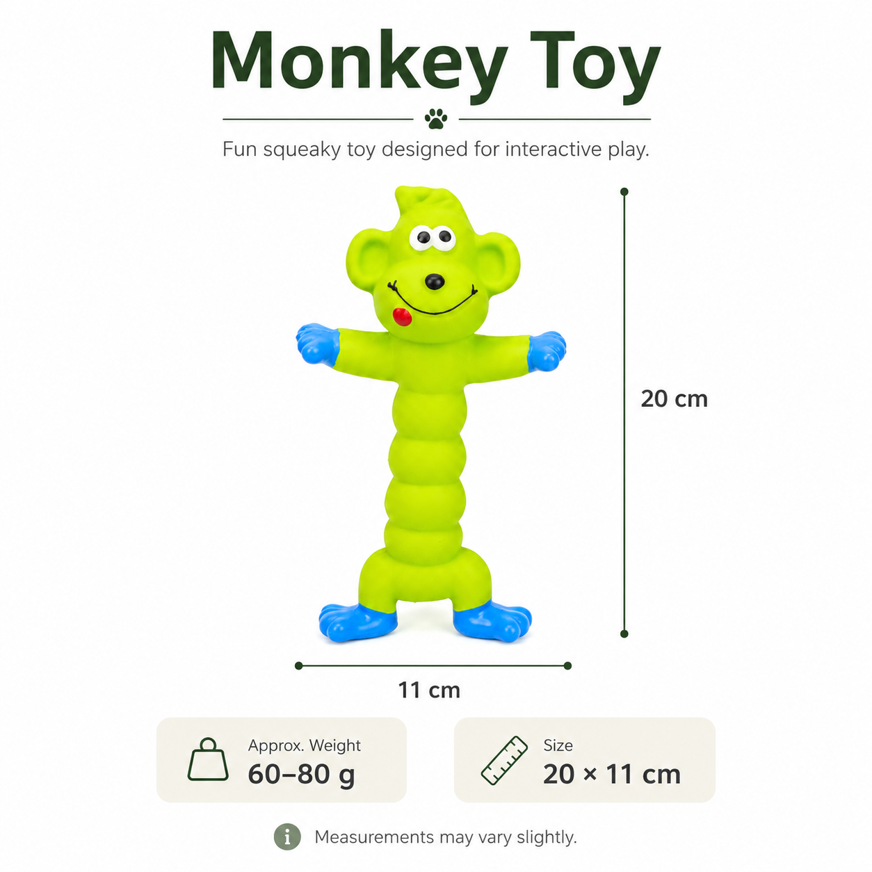 Interactive Squeaky Dog Toy