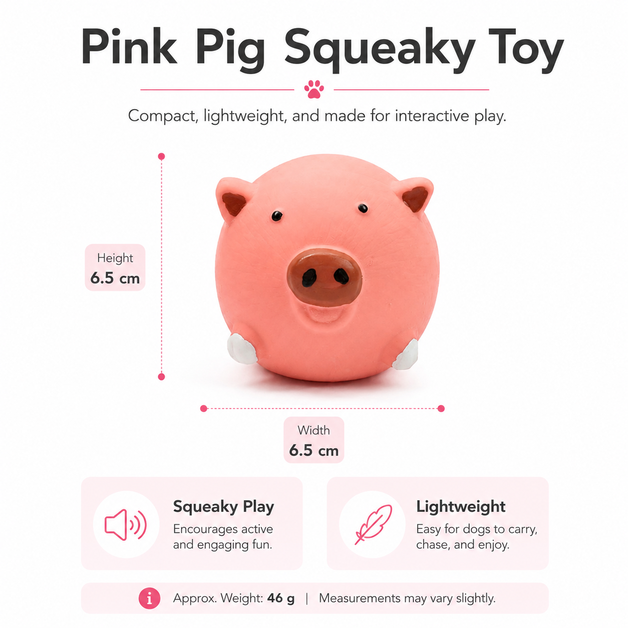 Interactive Squeaky Dog Toy