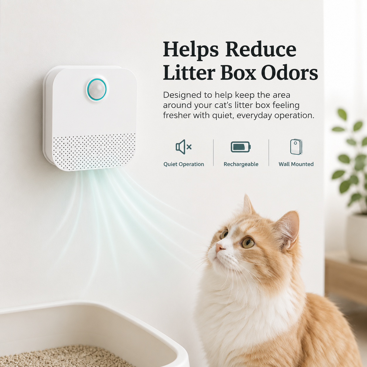 Smart Pet Litter Odor Purifier